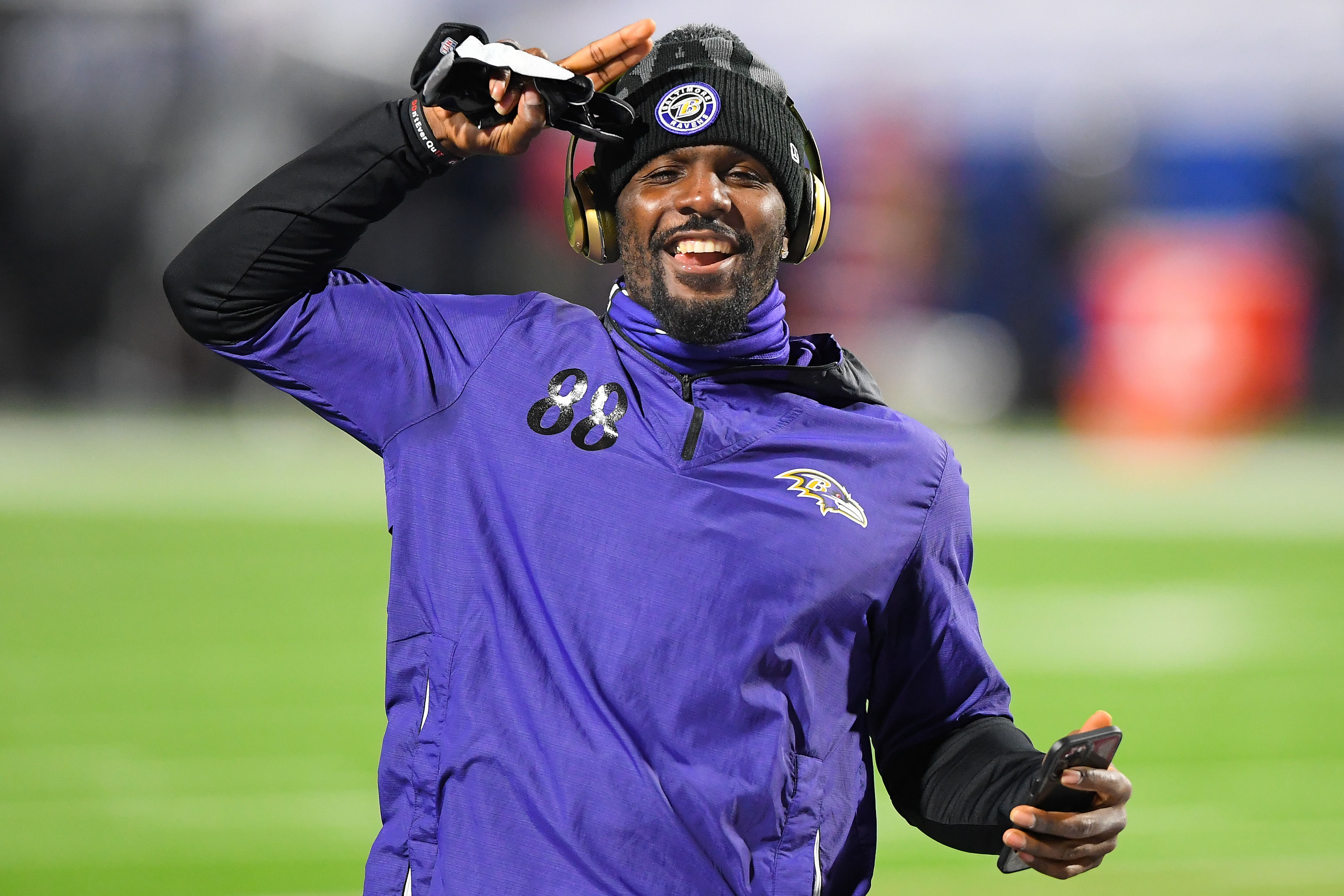 Former Baltimore Ravens WR Dez Bryant - Source: Imagn